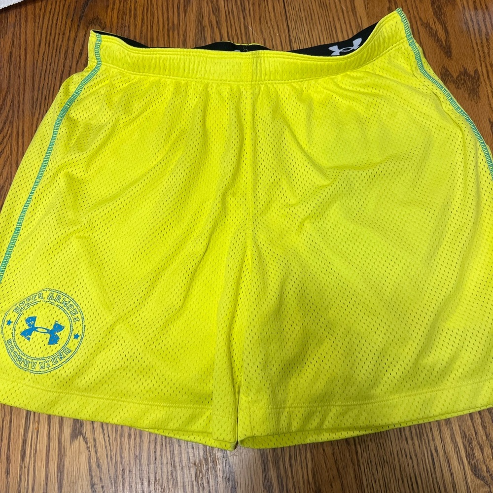 Under Armour Women's Yellow Athletic Shorts